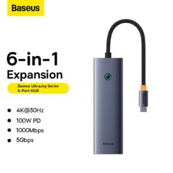 Baseus UltraJoy Series 6 in 1 HUB - B00052802811-00 - Image 4