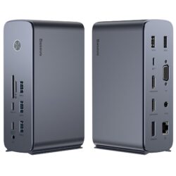 Baseus Union Joy Pro 17 Port Four-Screen Multifunctional HUB Docking Station WKSP090113 - Image 3