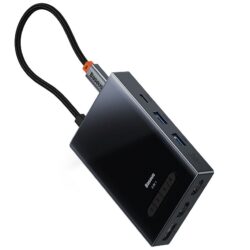 Baseus Pioneer Joy  8IN1 HUB 4 SCREEN 2PD+2HDMI+VGA +DISPLY PORT+2USB WKYY030413 - Image 2