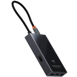 Baseus Pioneer Joy  8IN1 HUB 4 SCREEN 2PD+2HDMI+VGA +DISPLY PORT+2USB WKYY030413 - Image 3