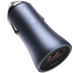 Baseus Golden Contactor Pro Dual Quick Charger Car Charger USB and Type C 40W - Image 4