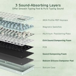 RK Royal Kludge C68 65% Hall Effect Magnetic Switch Keyboard - Image 8