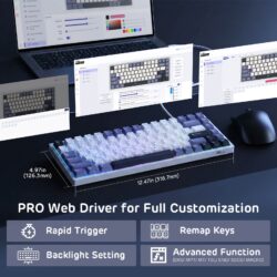 RK Royal Kludge C84 75% Hall Effect Magnetic Keyboard - Image 4