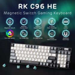 RK Royal Kludge C96 96% Hall Effect Magnetic Switch Keyboard - Image 3