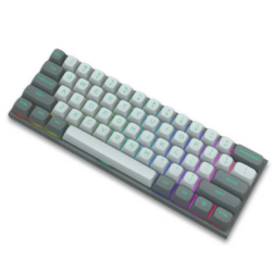 E-YOOSO HZ-61 Light Gray/ Dark Gray (Red magnetic switch) RGB Mechanical Keyboard
