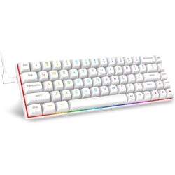 E-YOOSO HZ-68 White (Pink Magnetic switch) RGB Mechanical Keyboard