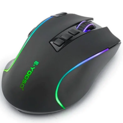 E-YOOSO X-11 Pro Tri-Mode Black RGB Wireless Gaming Mouse