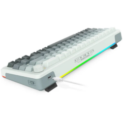 E-YOOSO Z-68 Gradient Gray (Silver wood switch) RGB Tri-Mode Mechanical Keyboard