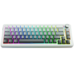 E-YOOSO Z-68 Gradient Gray (Silver wood switch) RGB Tri-Mode Mechanical Keyboard