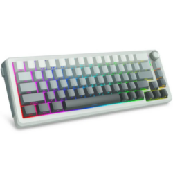 E-YOOSO Z-68 Gradient Gray (Silver wood switch) RGB Tri-Mode Mechanical Keyboard