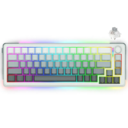 E-YOOSO Z-68 Gradient Gray (Silver wood switch) RGB Tri-Mode Mechanical Keyboard