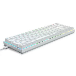 E-YOOSO Z-686 White (Red Switch) RGB Tri-Mode Mechanical Keyboard