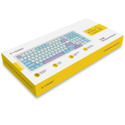E-YOOSO Z-99 White Blue Purple (Silver wood switch) Wired Mechanical Keyboard