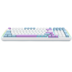 E-YOOSO Z-99 White Blue Purple (Silver wood switch) Wired Mechanical Keyboard