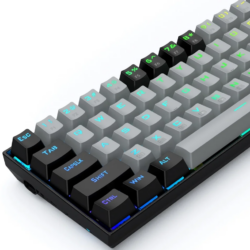 E-YOOSO Z-686 Gray Black (Red switch) RGB Mechanical Keyboard