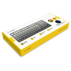 E-YOOSO Z-99 Tri-Mode RGB 99-Keys Mechanical Keyboard Gradient Gray (Silver wood switch) RGB