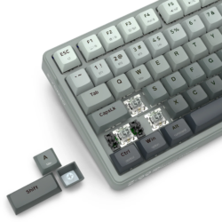 E-YOOSO Z-99 Tri-Mode RGB 99-Keys Mechanical Keyboard Gradient Gray (Silver wood switch) RGB