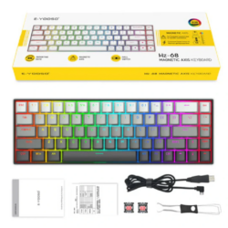 E-YOOSO HZ-68 Gradient Gray (Pink Magnetic switch) RGB Mechanical Keyboard
