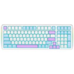 E-YOOSO Z-99 RGB 99-Keys Tri-Mode Mechanical Keyboard White Blue Purple (Silverwood Switch)