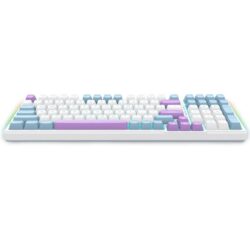 E-YOOSO Z-99 RGB 99-Keys Tri-Mode Mechanical Keyboard White Blue Purple (Silverwood Switch)