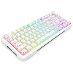 E-YOOSO Z-82 RGB 82-Keys Tri-Mode Mechanical Keyboard White (Silverwood Switch)