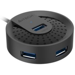 A4Tech HUB-30C USB 3.0, Type-C Plug, Cable 50cm, Black - Image 2