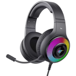Havit Gamenote H2042D RGB Wired Gaming Headset – Stereo Bass, Over-Ear, 3.5mm (PC/Laptop)