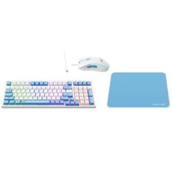 Havit Gamenote KB897CM RGB Gaming Combo – Mechanical Keyboard, Mouse & Mousepad, Red Switch, Wired