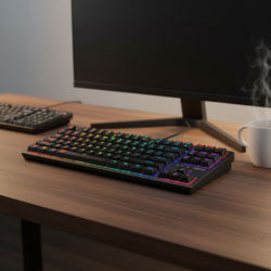 Havit Gamenote KB892L TKL Mechanical Gaming Keyboard – 87 Keys, Blue Switch, RGB Backlit, Wired