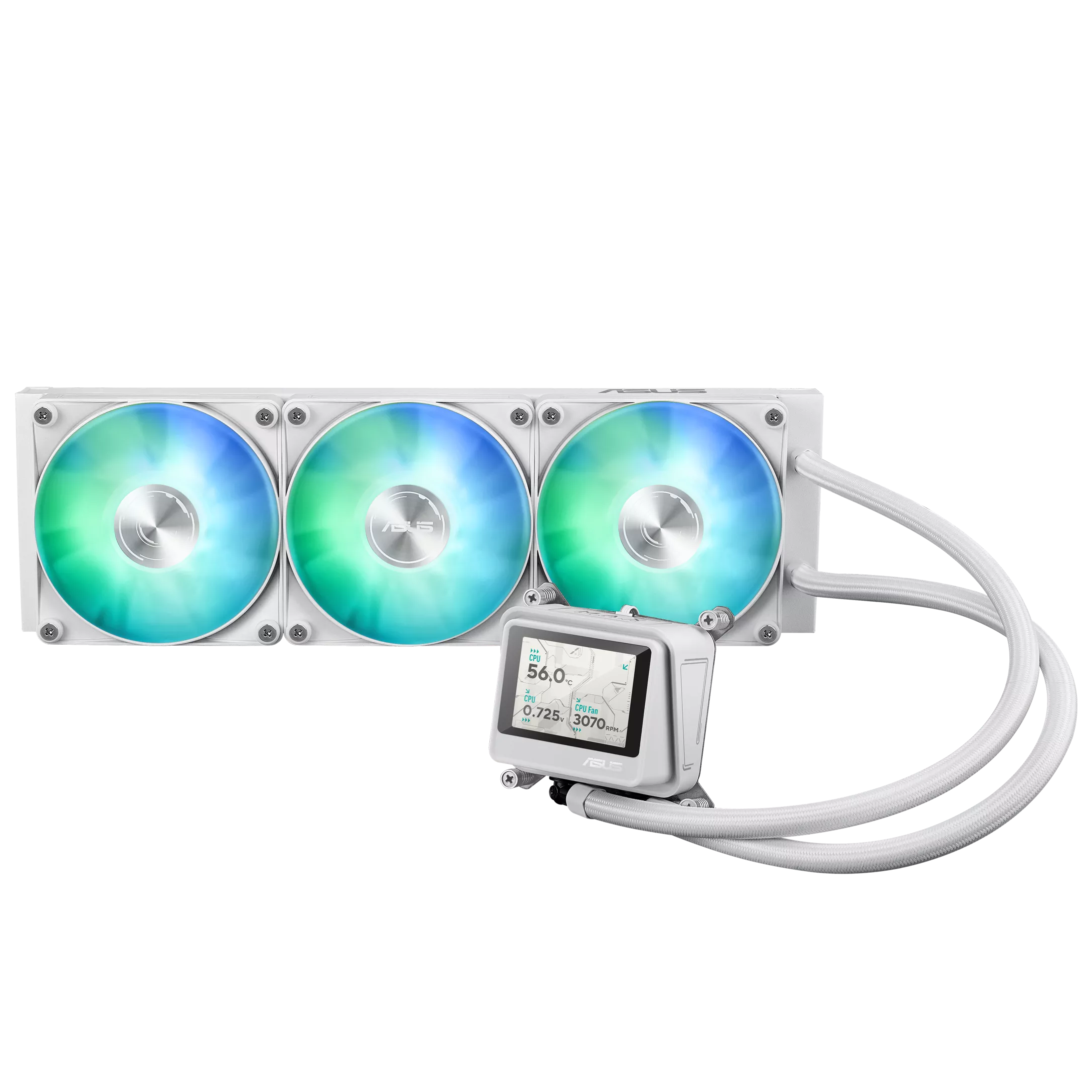 ASUS MAX Gaming LC 360 ARGB LCD Liquid Cooler White ASUS MAX Gaming LC 360 ARGB LCD Liquid Cooler White