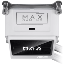 ASUS MAX Gaming LC 360 ARGB LCD Liquid Cooler White