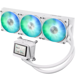 ASUS MAX Gaming LC 360 ARGB LCD Liquid Cooler White