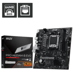 MSI Pro A620AM – B EVO AMD Chipset