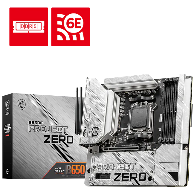 MSI B650M Project Zero AMD Chipset MSI B650M Project Zero AMD Chipset