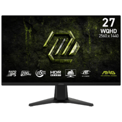 MSI MAG 275QF E20 27″ QHD 200Hz Rapid IPS Gaming Monitor
