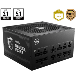 MSI MAG A850GL PCIE 5 Power Supply Black