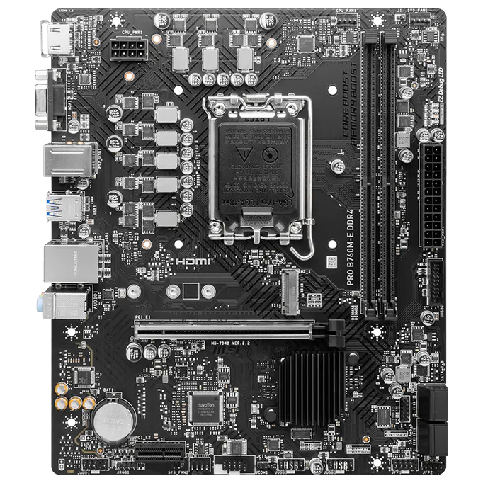 MSI Pro B760M – E D4 Intel Chipset MSI Pro B760M – E D4 Intel Chipset