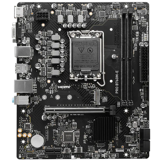 MSI Pro B760M – E D5 Intel Chipset MSI Pro B760M – E D5 Intel Chipset