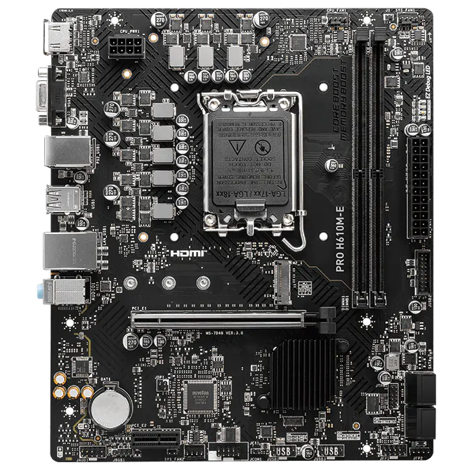 MSI Pro H610M – E D5 Intel Chipset MSI Pro H610M – E D5 Intel Chipset