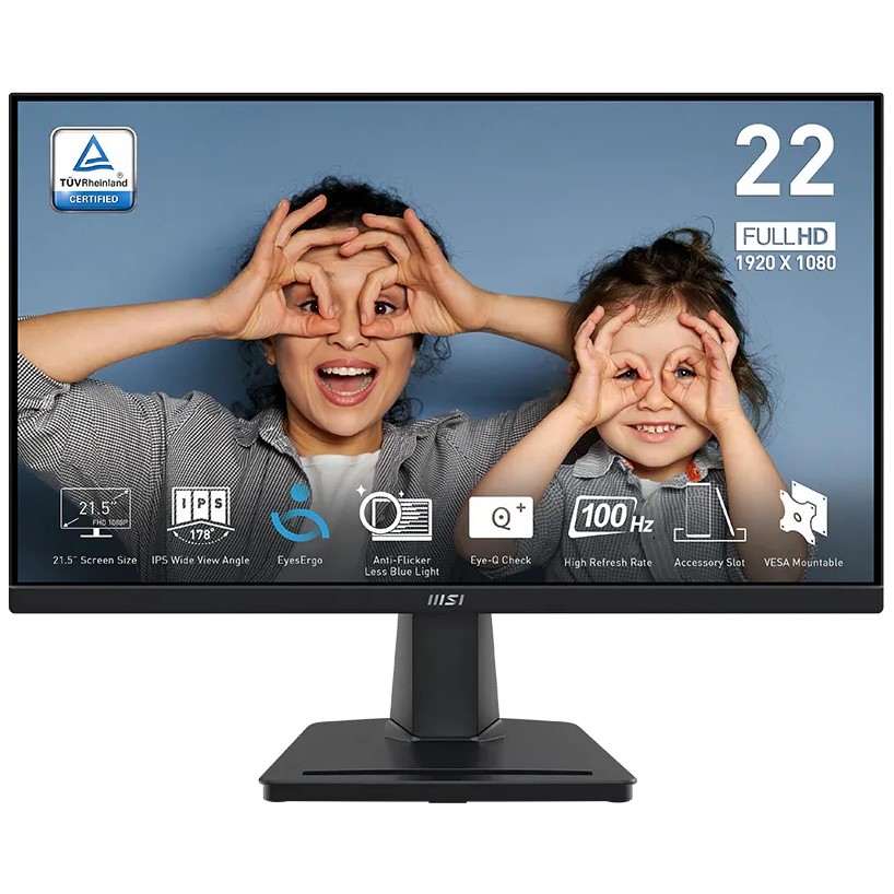 MSI PRO MP225 21.5″ FHD 100Hz IPS Monitor MSI PRO MP225 21.5″ FHD 100Hz IPS Monitor