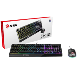 MSI Vigor GK 30 US Wired Keyboard Mouse Combo Black