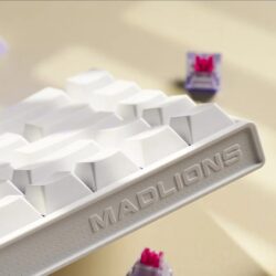 Madlions NANO 68 Hall Effect Esports Wired Gaming Keyboard – White (Amber Pro Switch)