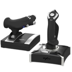 PXN 2119 Pro Flight Simulator Joystick with Throttle, Vibration & Multi-Button Control