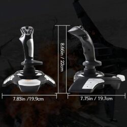 PXN F16 Flight Joystick for PC-Black - Image 5