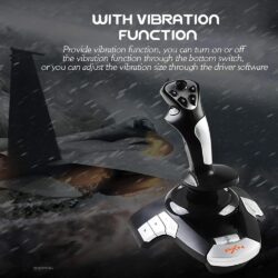 PXN F16 Flight Joystick for PC-Black - Image 6