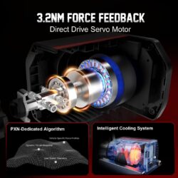 PXN V10 Ultra Direct Drive Racing Wheel With 2-Pedals - Image 12