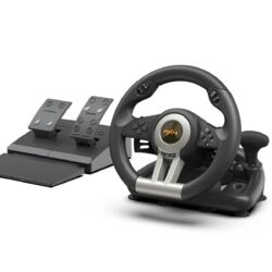 PXN V3 PRO Racing Steering Wheel with Pedals Black - Image 2