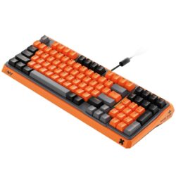 RAPOO ESK750 TM RGB Backlit Game Mechanical Keyboard Orange Grey - Image 2