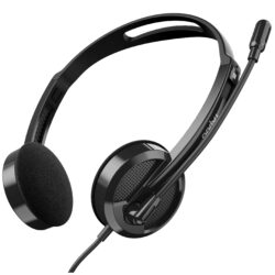 RAPOO H101 Wired Stereo headset Black - Image 5
