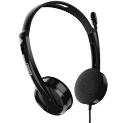 RAPOO H101 Wired Stereo headset Black - Image 3